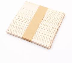 שפדלים מעץ לשעווה דקים