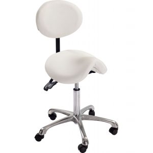 כיסא אוכף עם משענת לקוסמטיקה ומגוון טיפולים