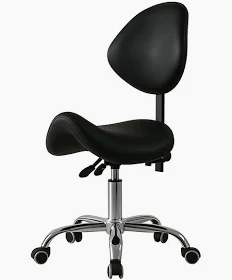 כיסא אוכף עם משענת